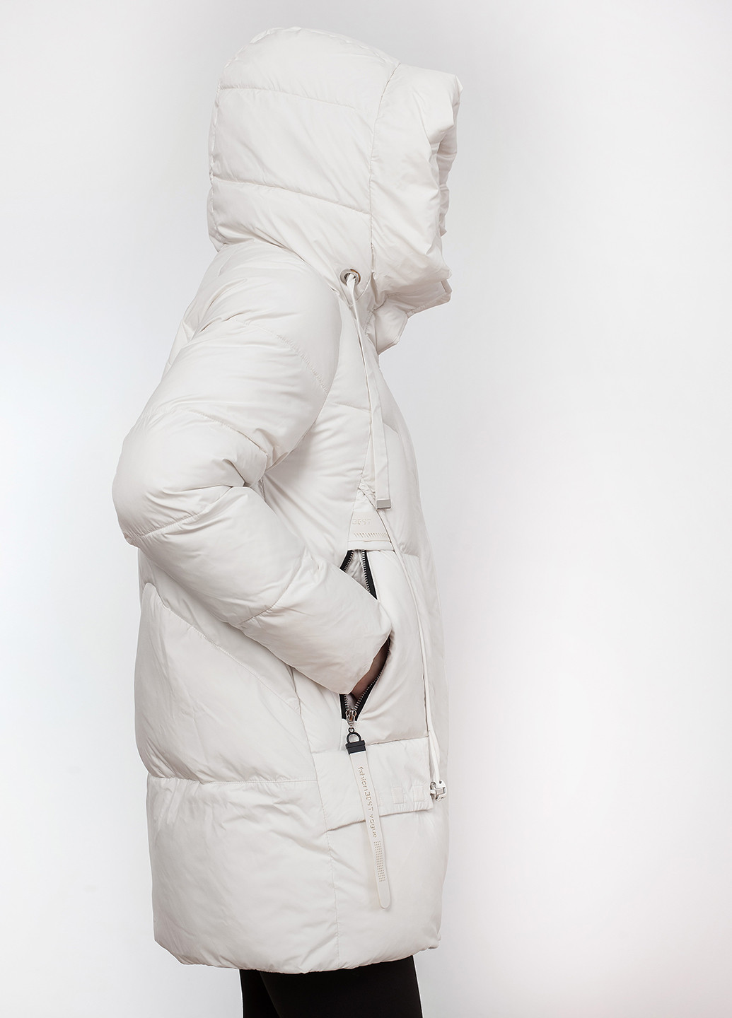 Молочная зимняя куртка куртка-пальто Peercat