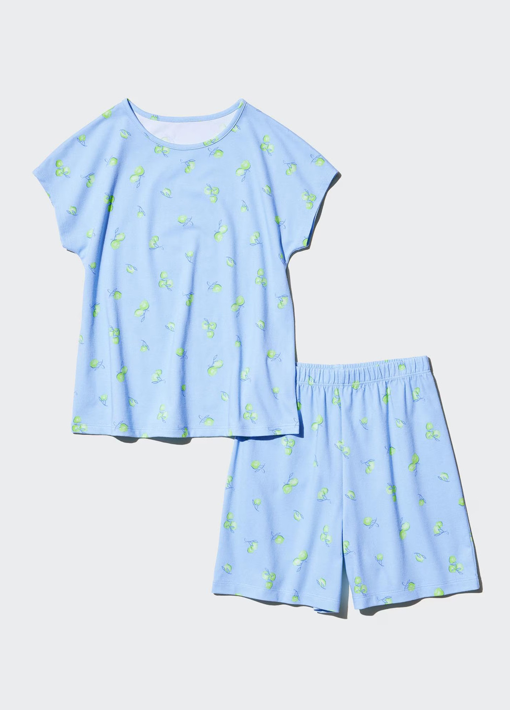 Голубой демисезонный костюм (футболка, шорты) с шортами Uniqlo