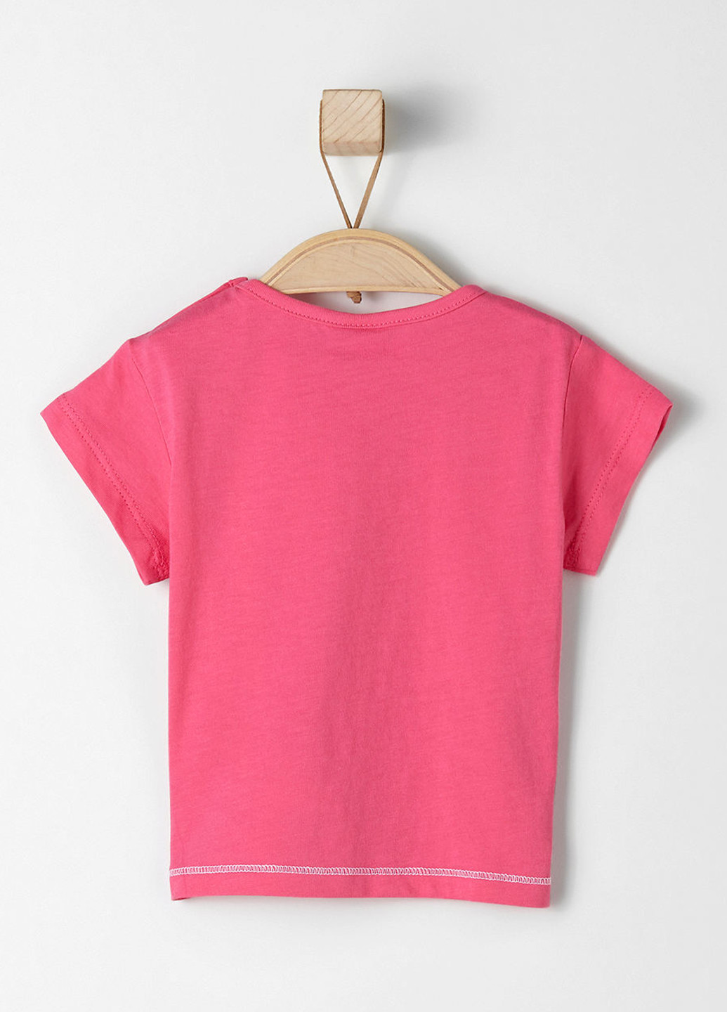 Розовая летняя футболка с коротким рукавом S.Oliver
