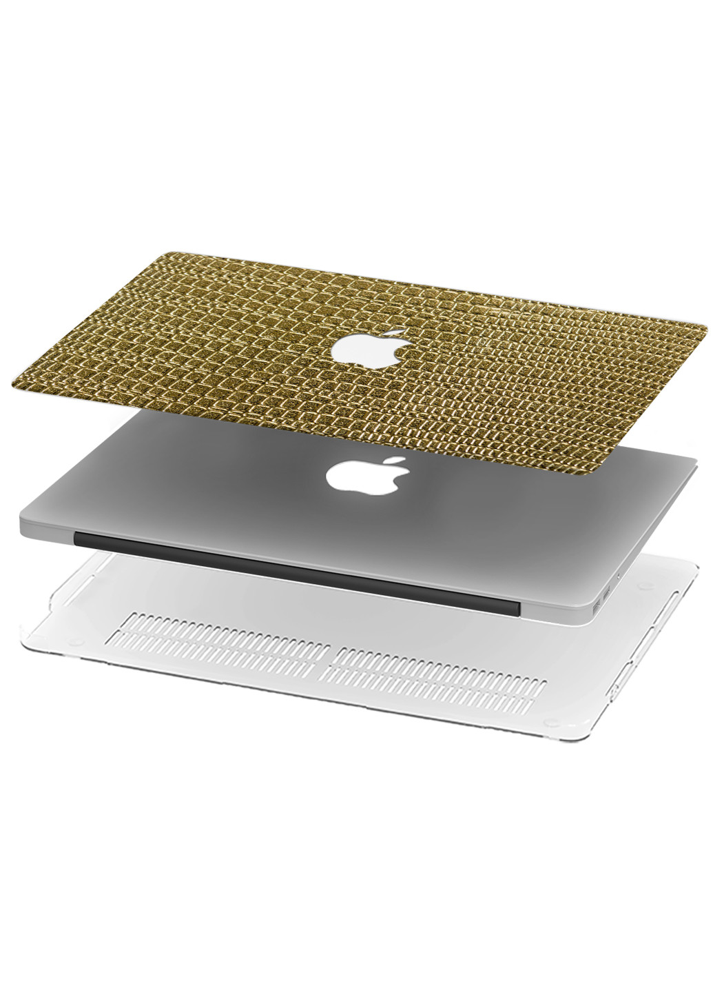 Чохол пластиковий для Apple MacBook Pro 16 A2141 Кожа (Leather golden scaly textures) (9494-2729) MobiPrint (219124575)