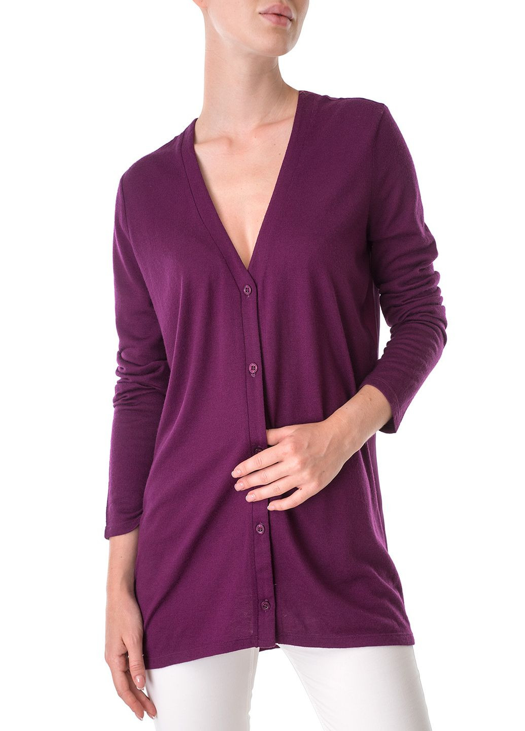 Фиолетовый зимний кардиган Marc Aurel