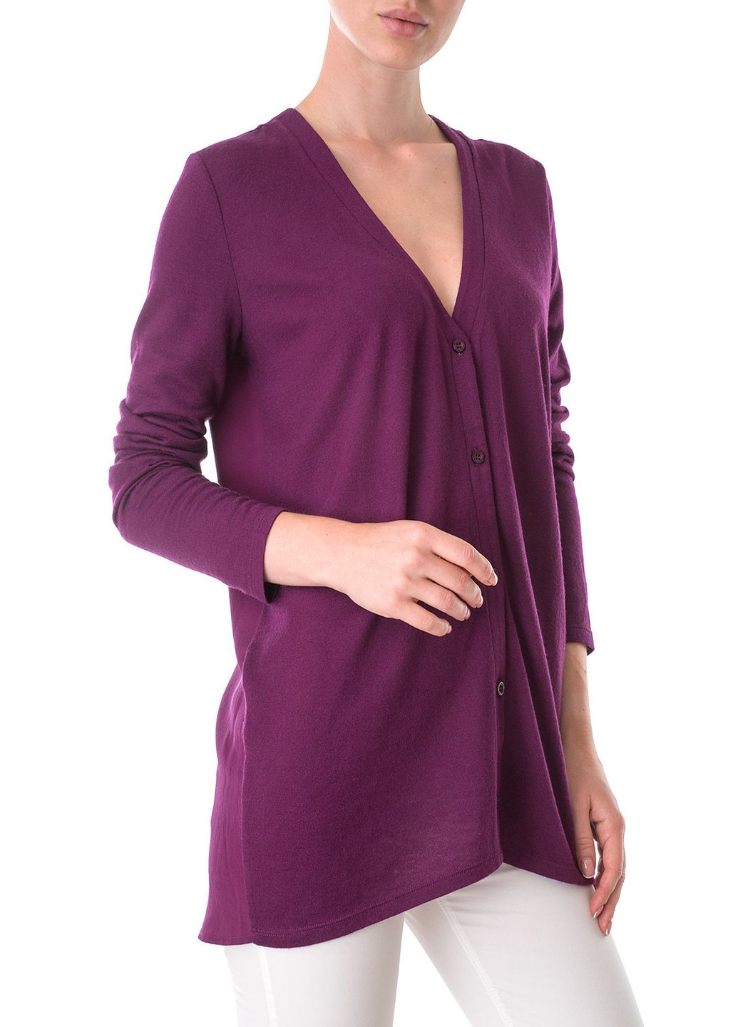 Фиолетовый зимний кардиган Marc Aurel