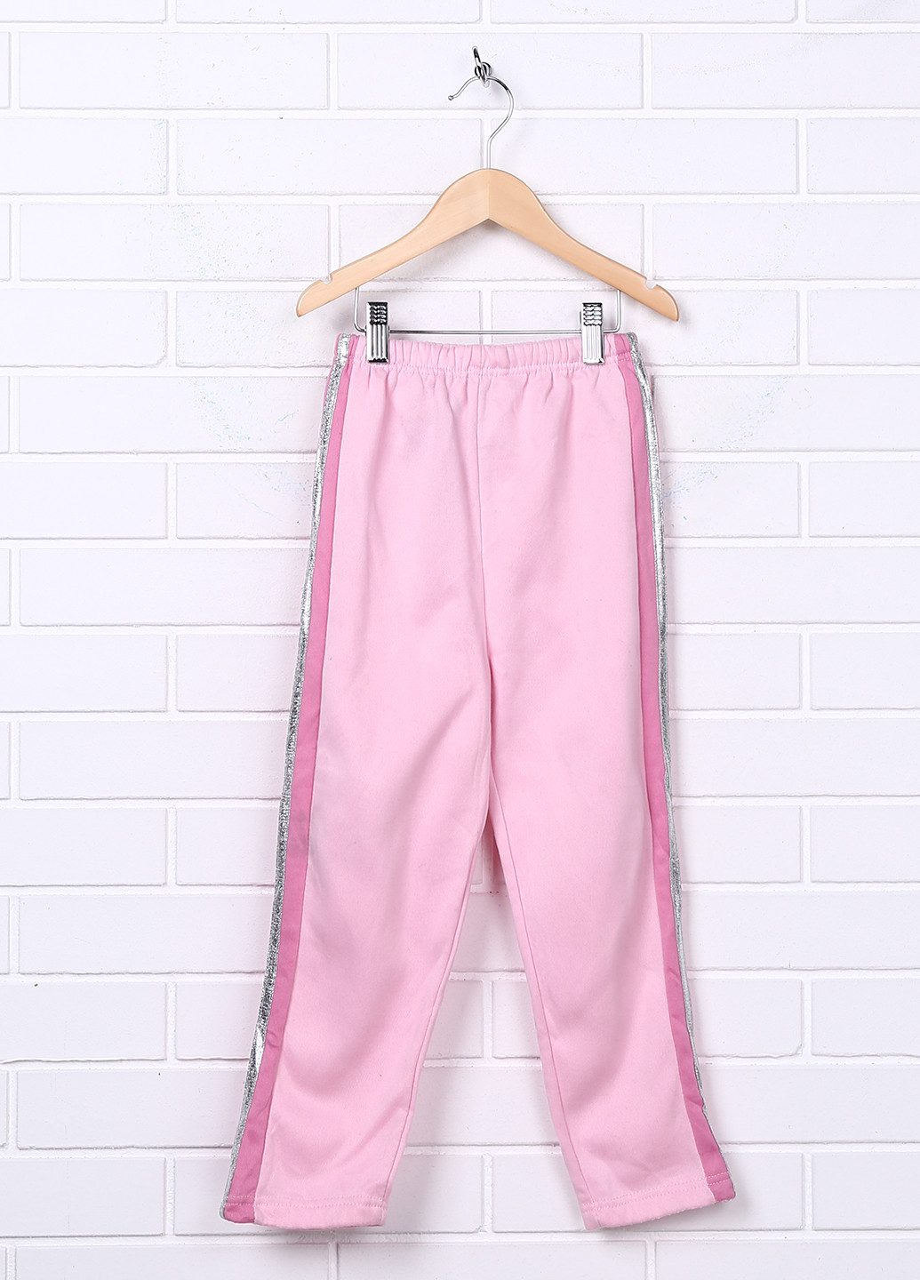 Розовые спортивные демисезонные со средней талией брюки Diva