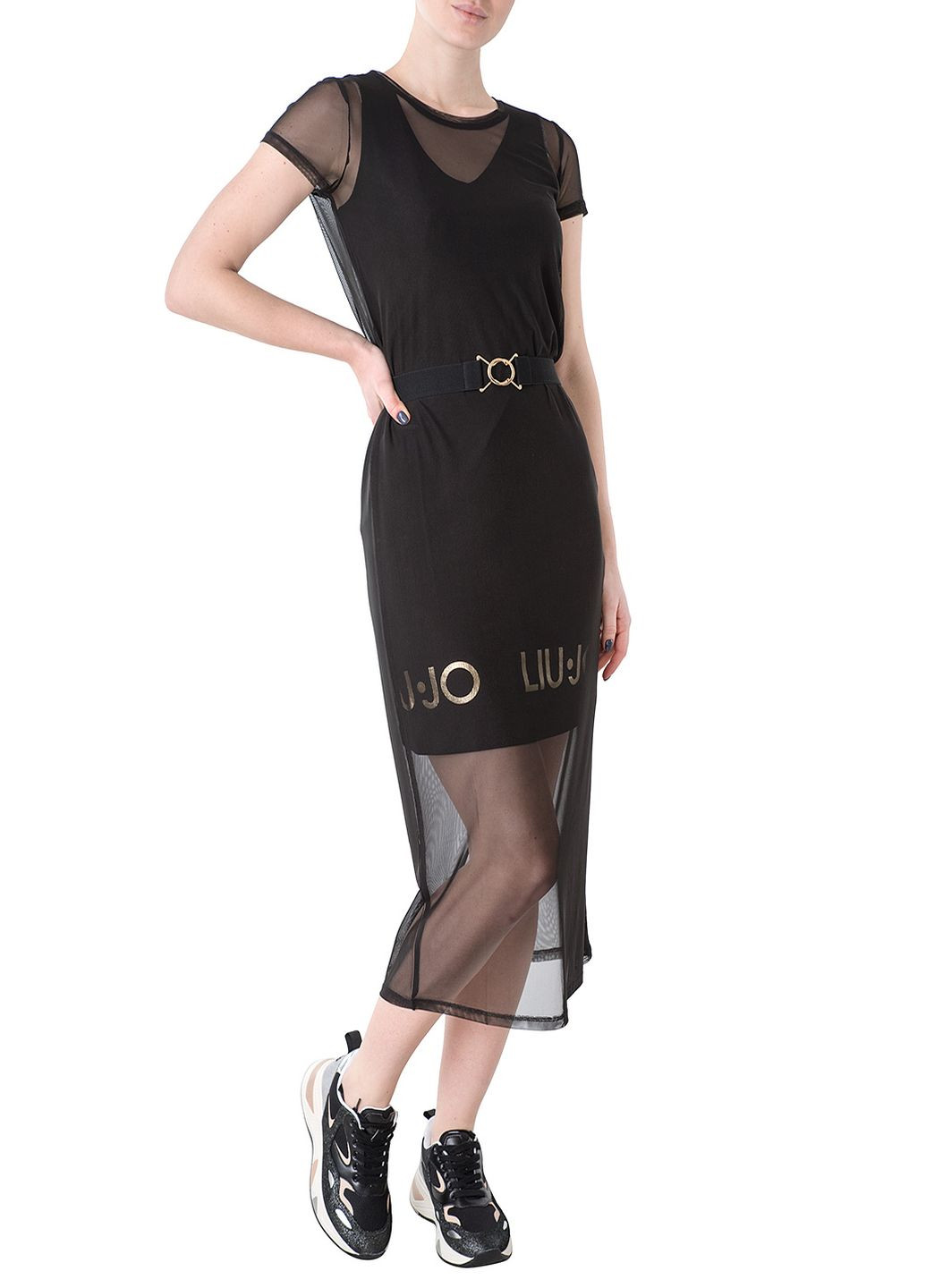 Чорна кежуал сукня Liu Jo однотонна