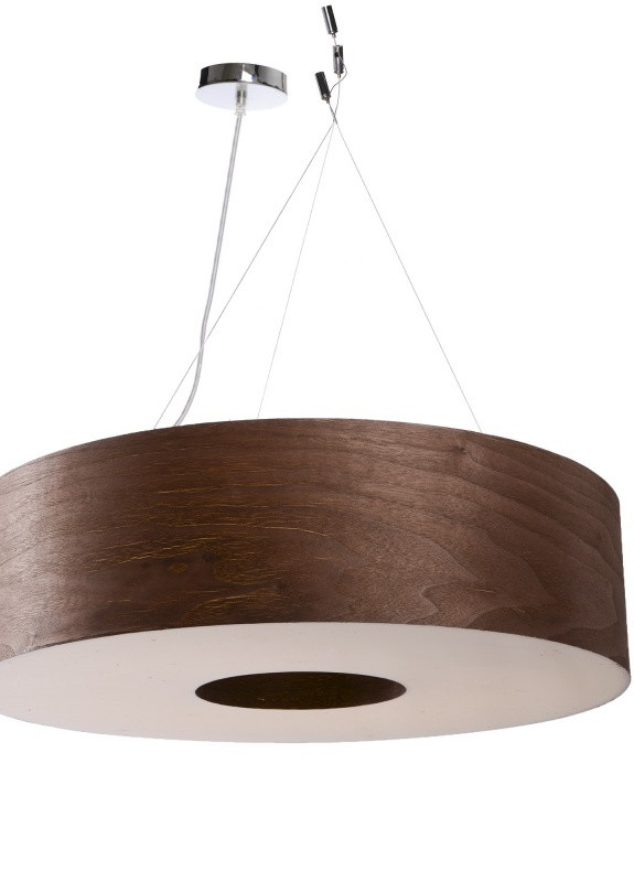 Светильник потолочный подвесной светодиодный деревянная для кухни "Орех" BL-509S/24W Brille (253893811)