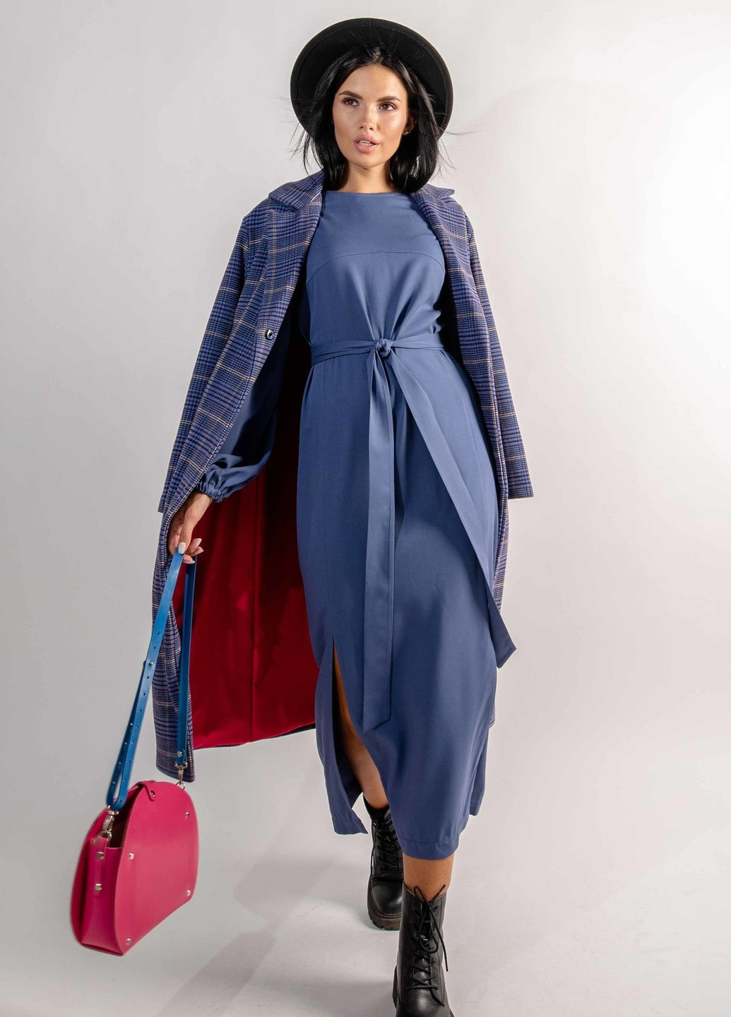 Темно-блакитна кежуал сукня Ри Мари однотонна