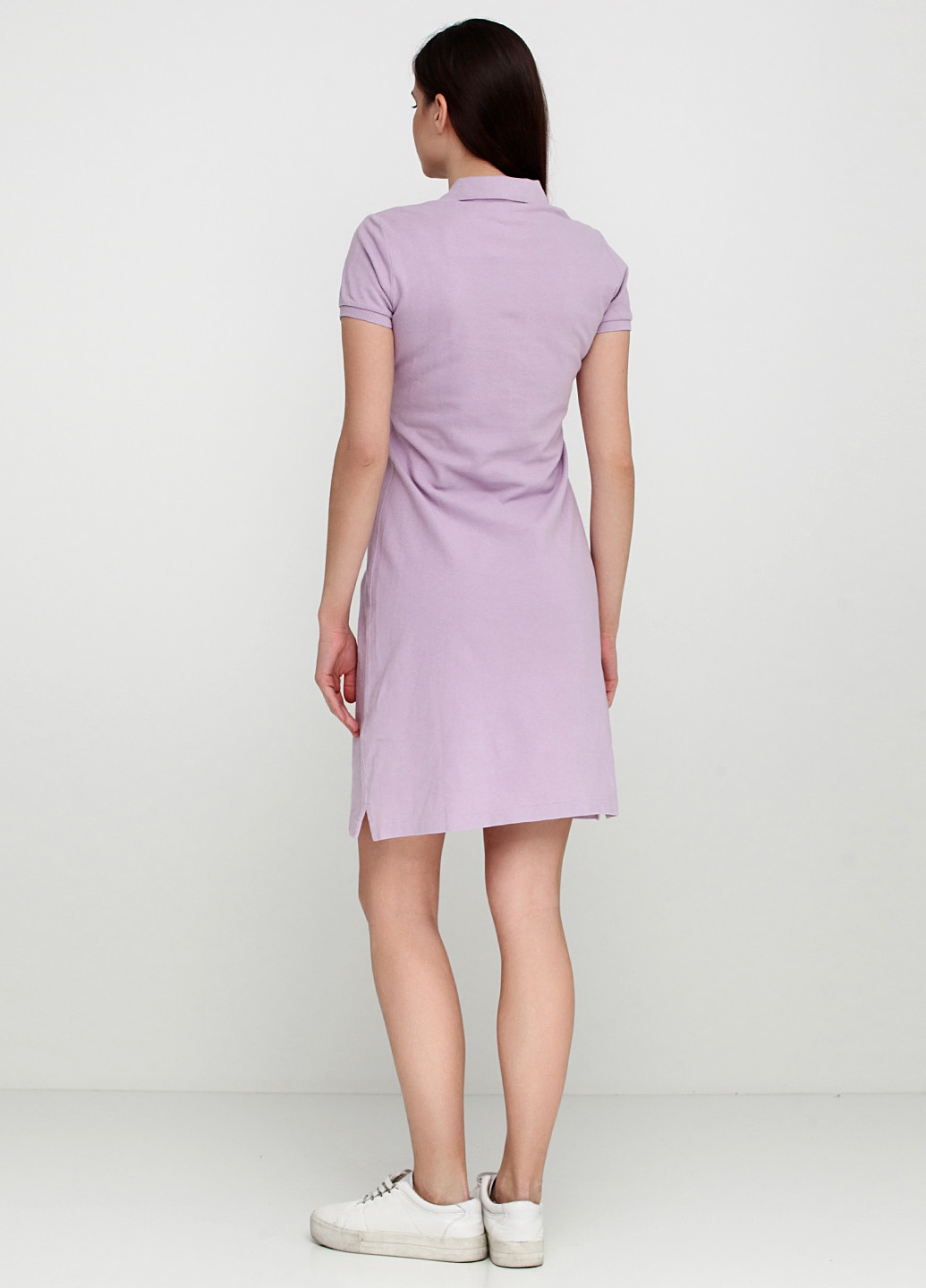 Лілова кежуал сукня Ralph Lauren з логотипом
