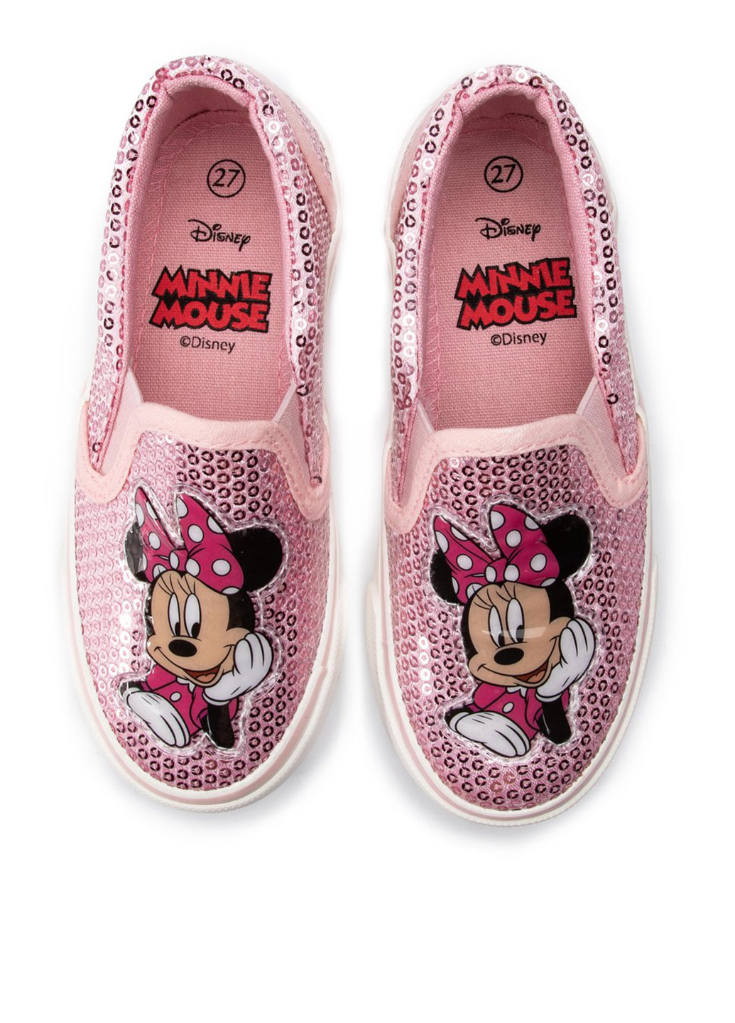 Розовые півкед Mickey&Friends с пайетками