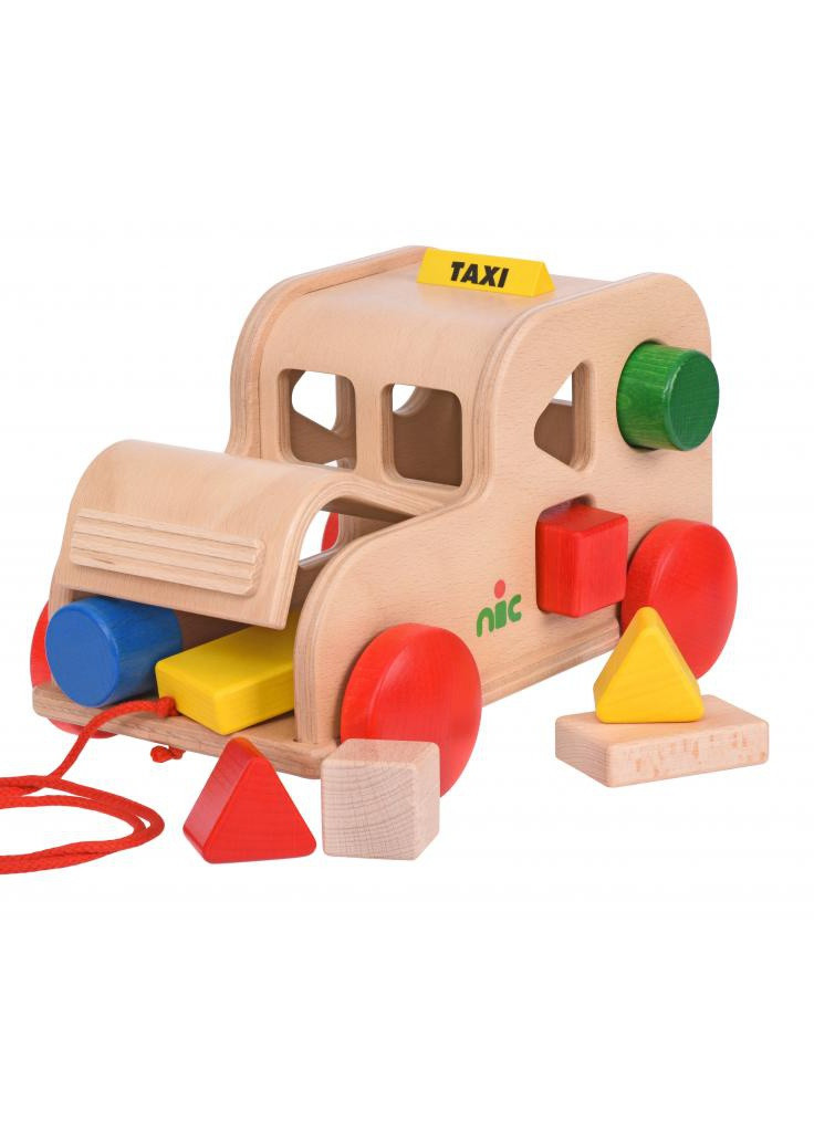 Розвиваюча іграшка cортер дерев'яний Таксі (1550) NIC cортер деревянный такси (203983845)