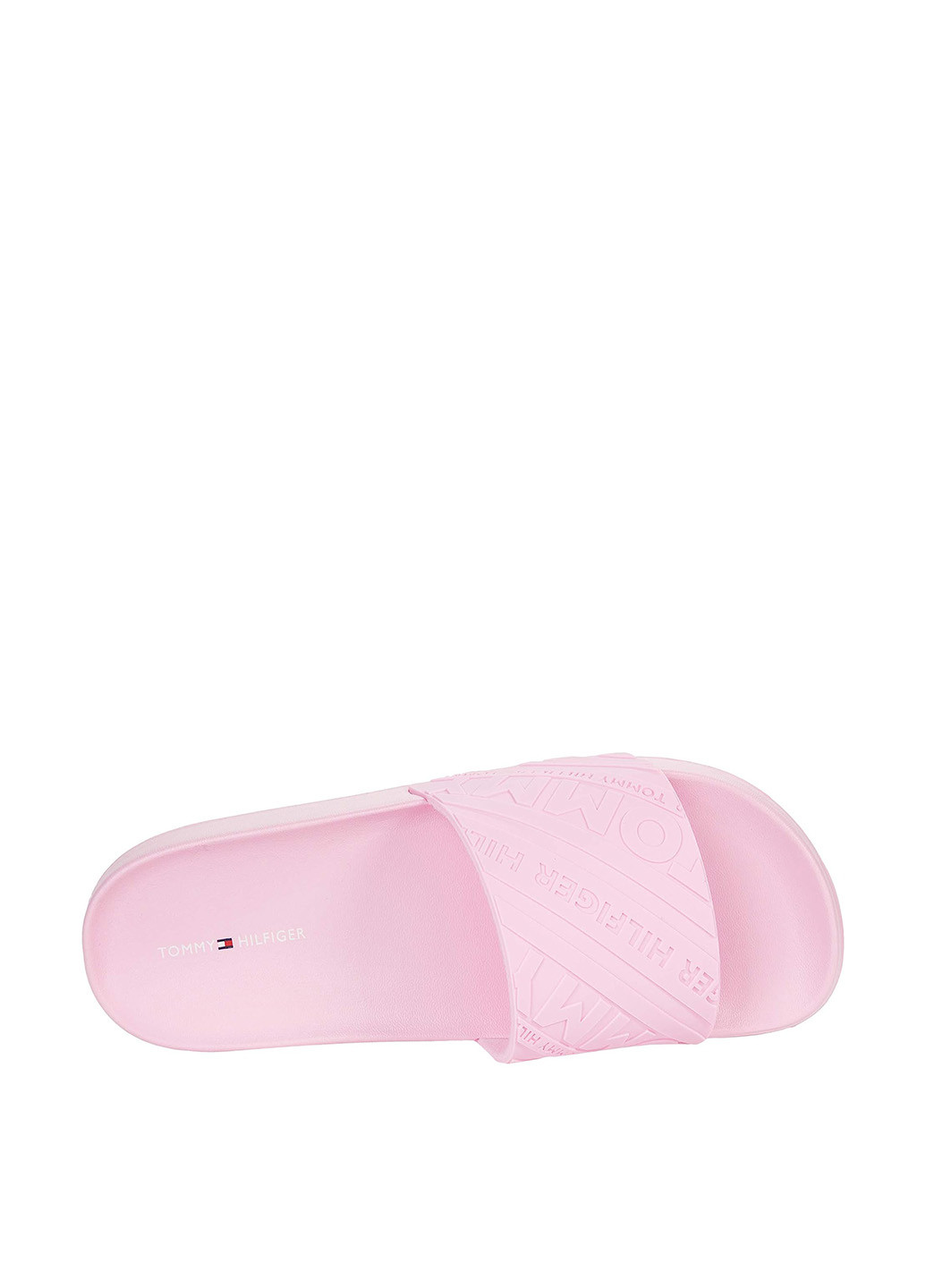 Розовые шлепанцы Tommy Hilfiger с логотипом