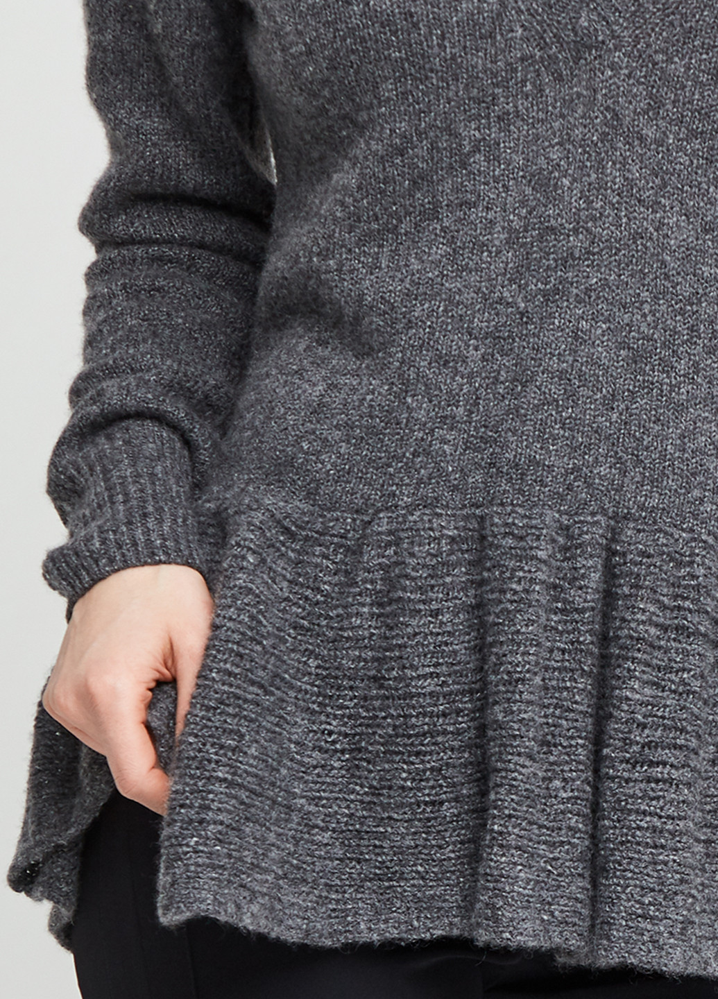 Серый демисезонный пуловер пуловер Dries Van Noten