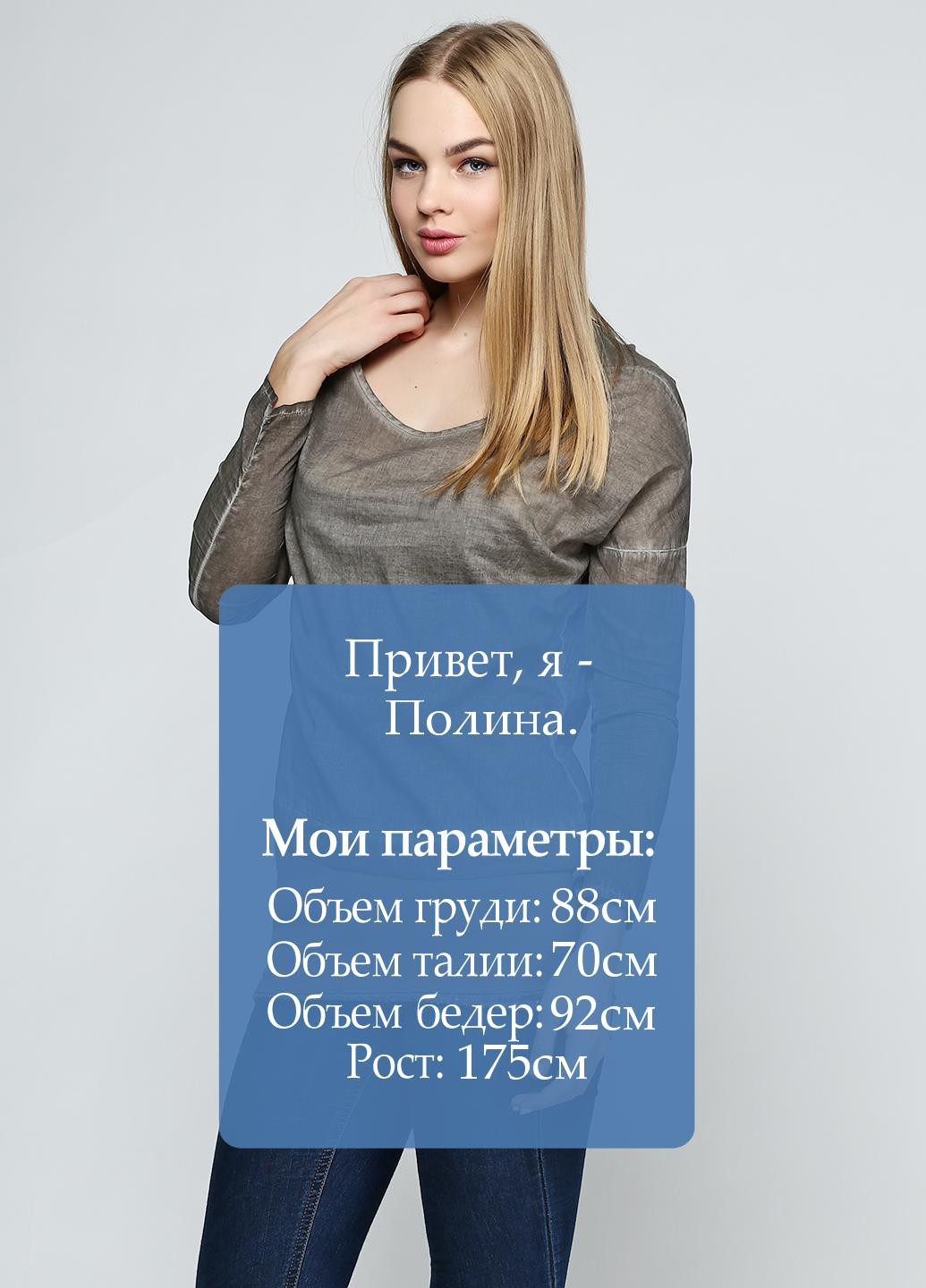 Коричневий демісезонний комплект (блуза, майка) Comma