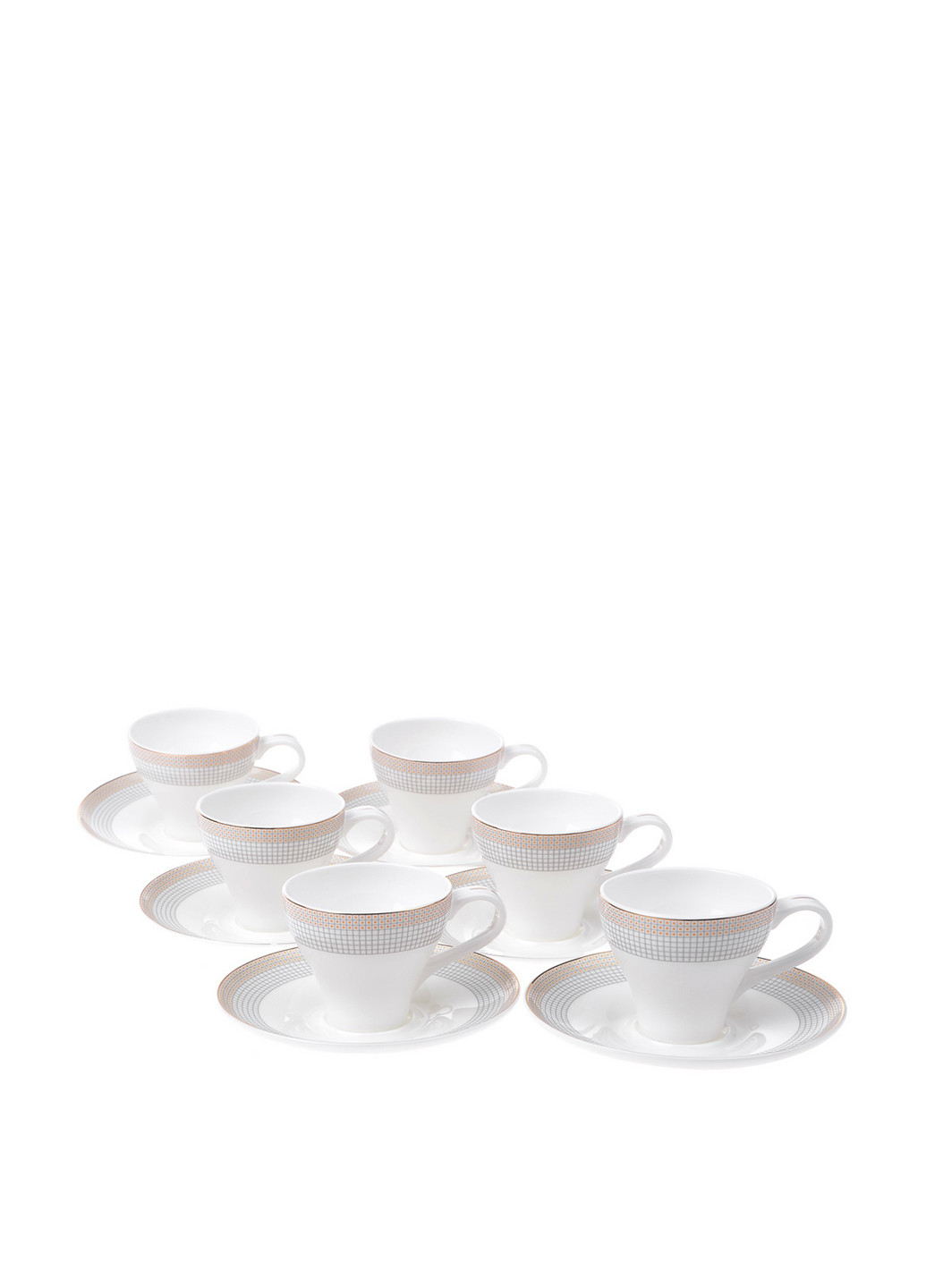 Чашка з блюдцем (6 шт.), 120 мл Lora (105002404)