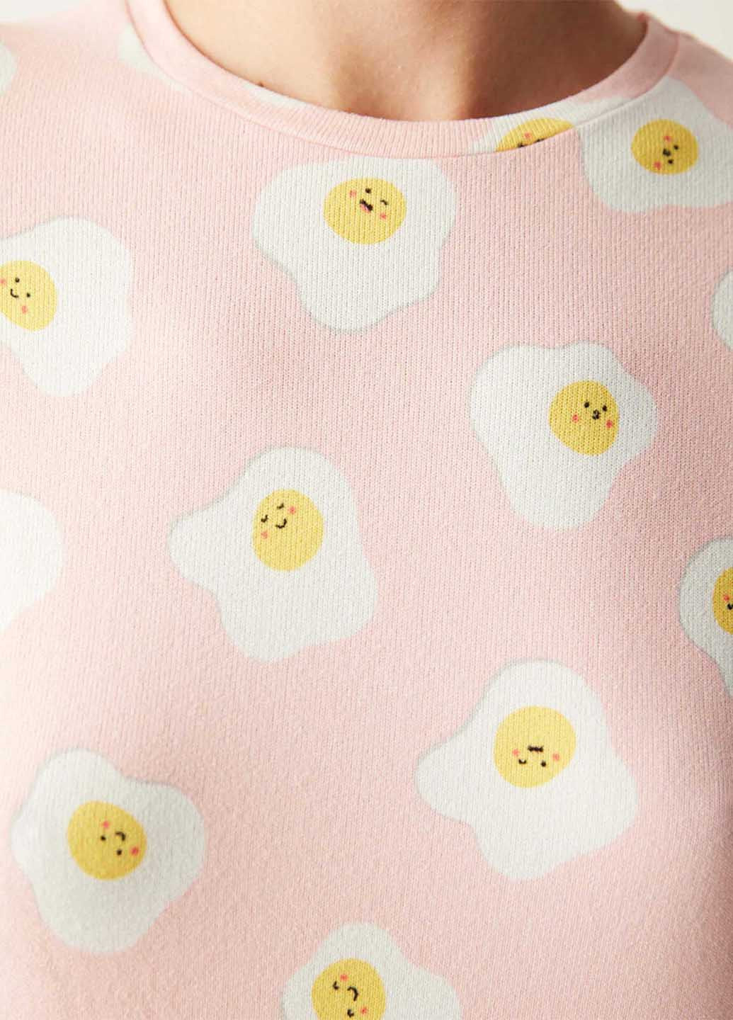 Розовая всесезон пижама (лонгслив, брюки) лонгслив + брюки Penti