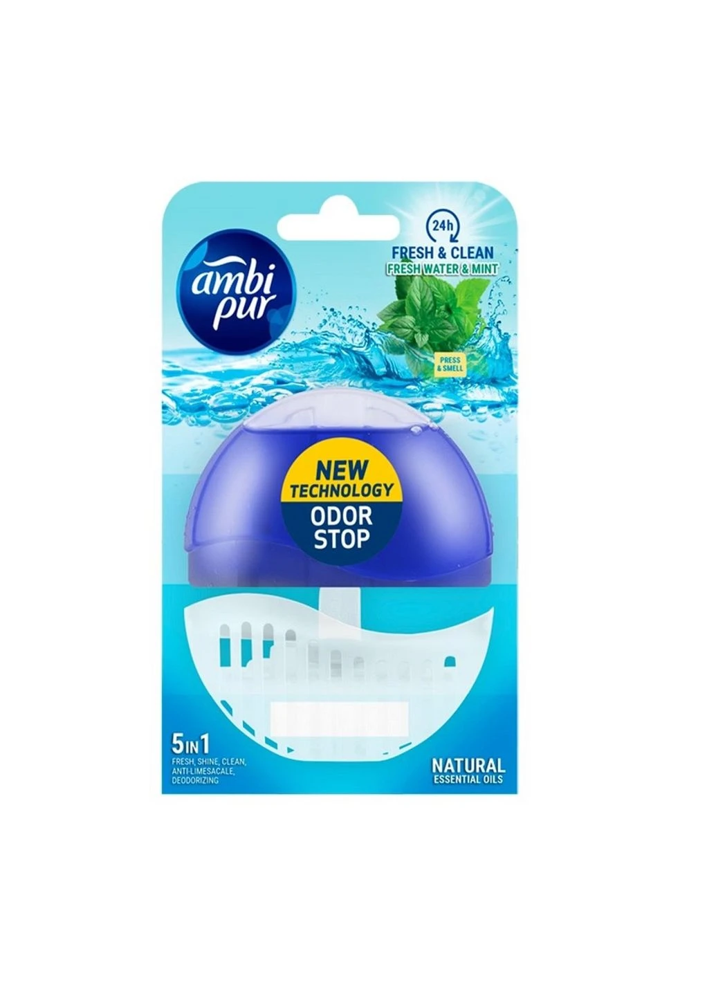 Блок в унітаз Fresh water & Mint 55мл Ambipur (201792943)