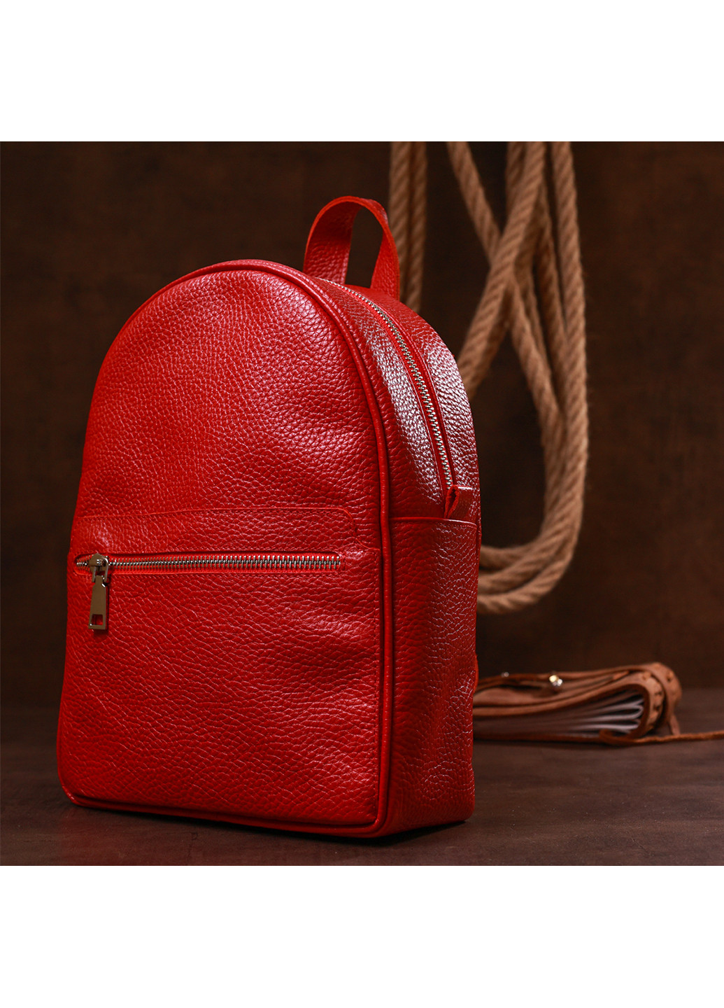 Женский кожаный рюкзак 21х28х9 см Shvigel (253490440)
