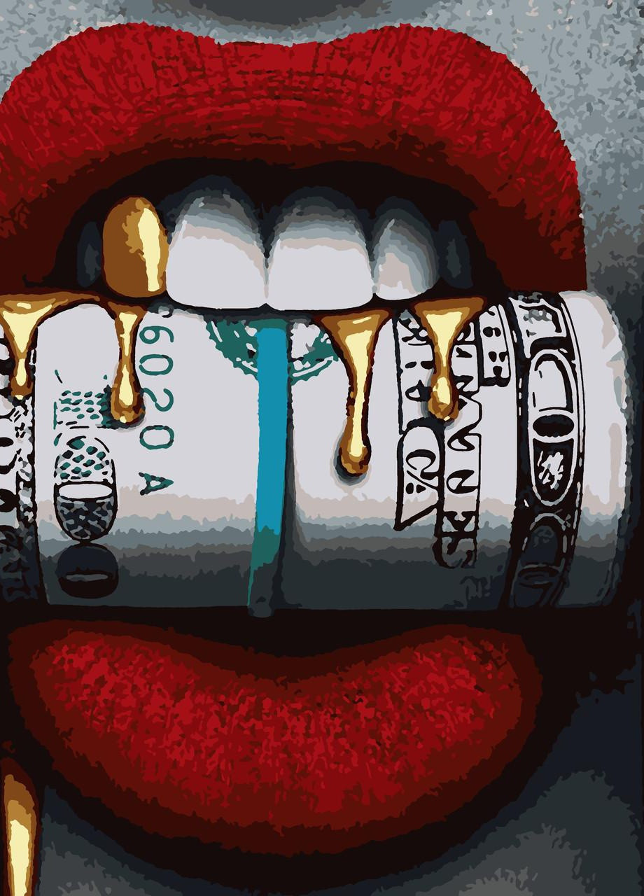 Картин по номерам "Greedy" (с золотой краской) 40*50 см No Brand (254583930)