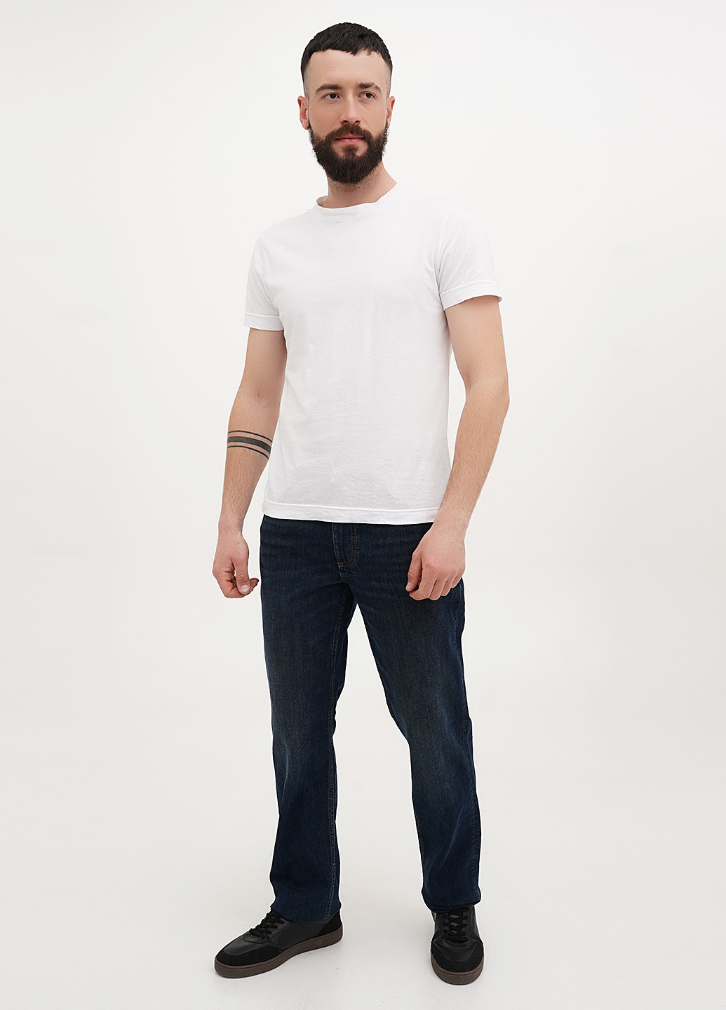 Темно-синие демисезонные прямые джинсы Tramper Straight Mustang