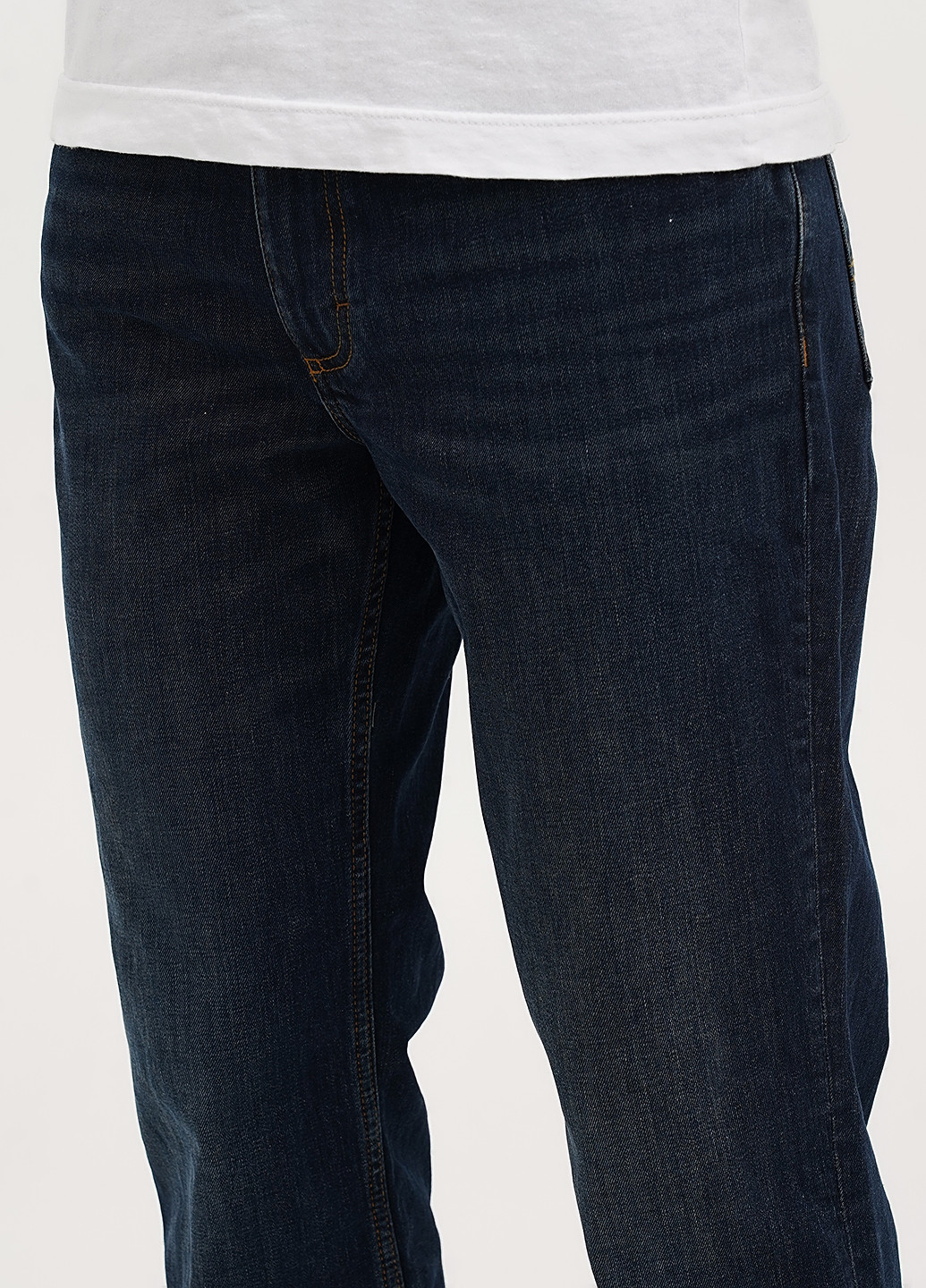 Темно-синие демисезонные прямые джинсы Tramper Straight Mustang