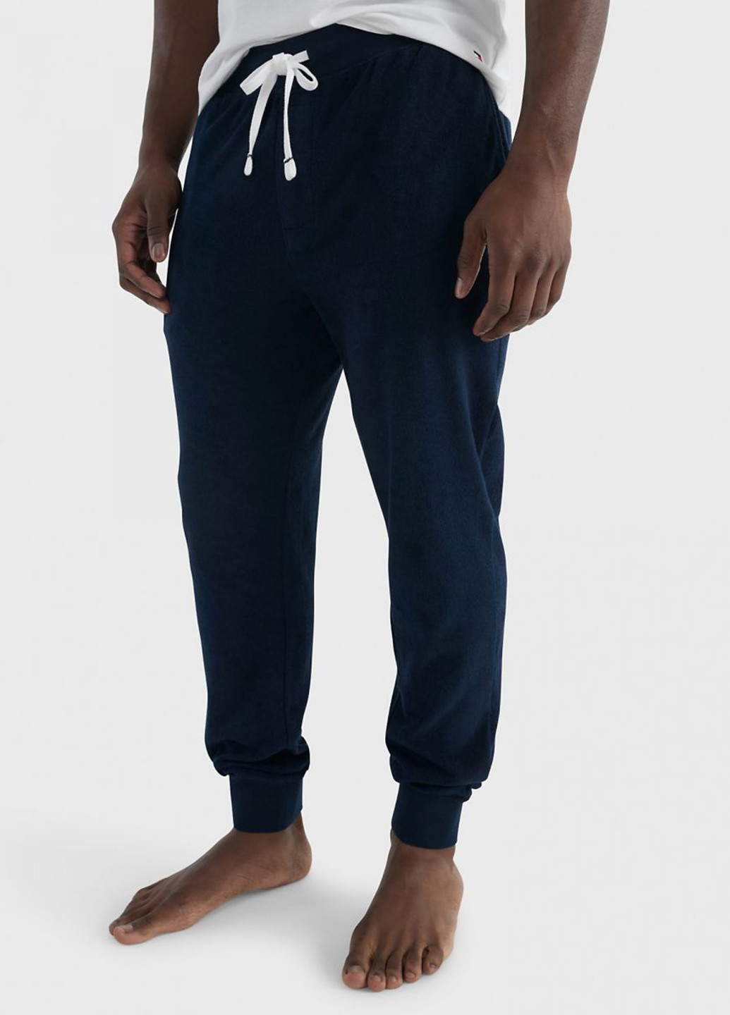 Темно-синие домашние демисезонные джоггеры брюки Tommy Hilfiger