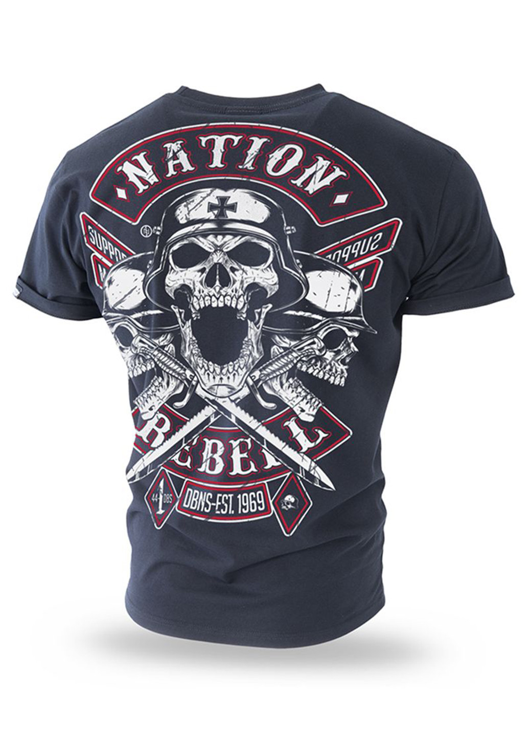 Чорна футболка dobermans nation rebell ts184bk Dobermans Aggressive