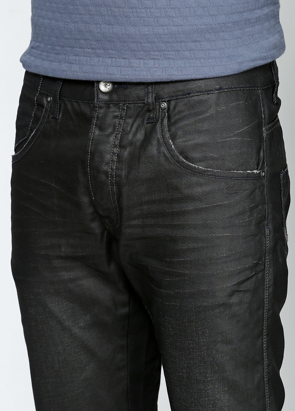 Джинсы Jack & Jones прямі однотонні чорні джинсові