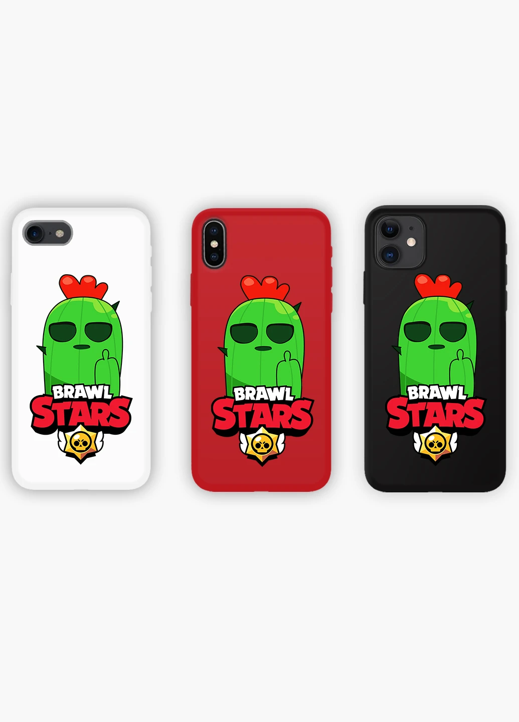 Чехол силиконовый Apple Iphone 8 plus Спайк Бравл Старс (Spike Brawl Stars) (6154-1013) MobiPrint (219288423)