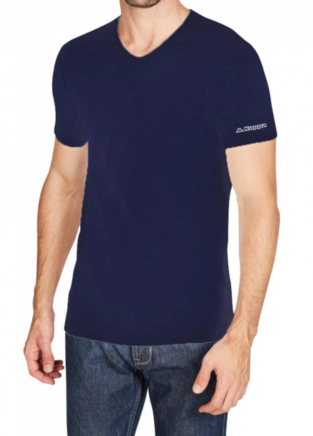 Темно-синяя футболка k1315 blunavy Kappa T-shirt Mezza Manica Scollo V