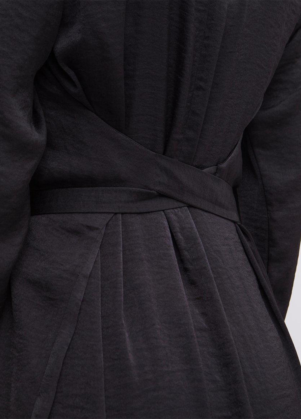 Черное кэжуал платье клеш Vila однотонное