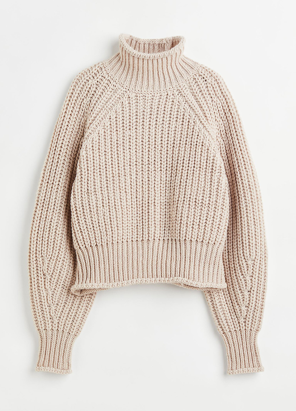 Светло-бежевый зимний джемпер зимовий H&M