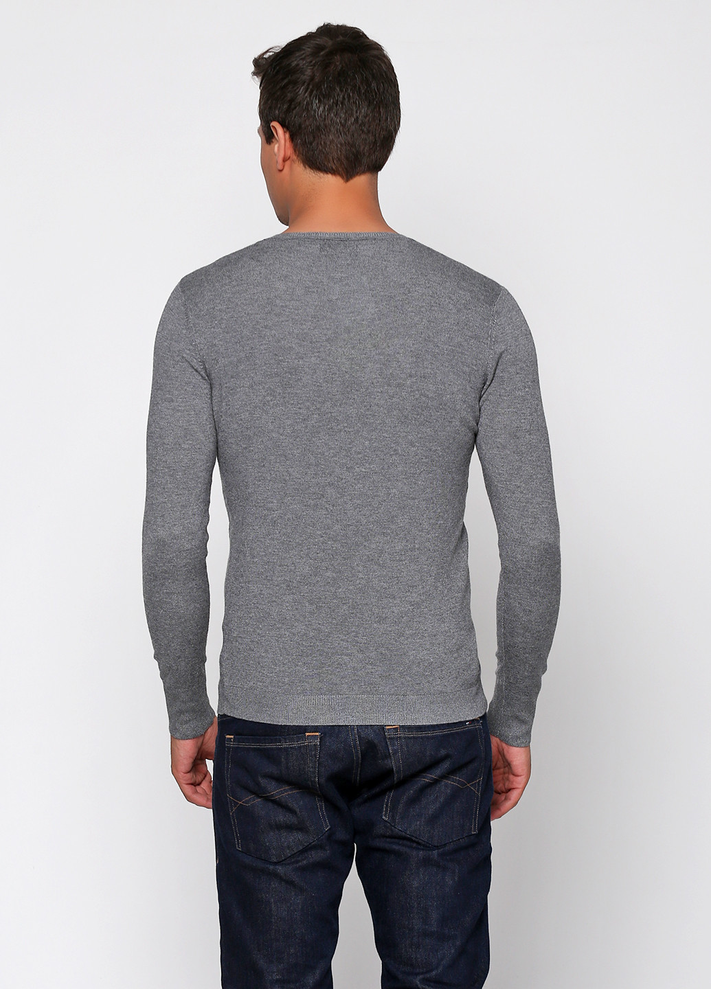Сірий демісезонний пуловер пуловер Zara Man