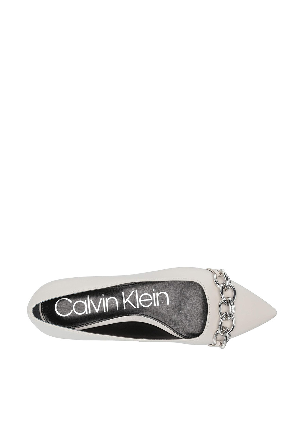 Серые кэжуал балетки Calvin Klein с цепочками