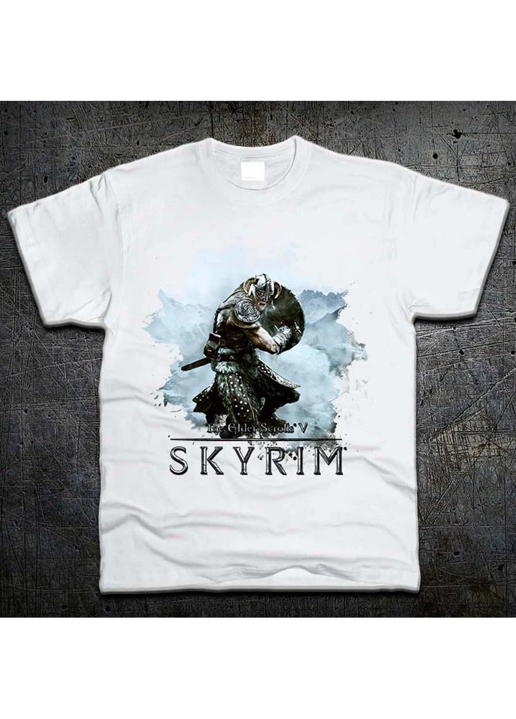 Белая футболка Fruit of the Loom Скайрим The Elder Scrolls V: Skyrim