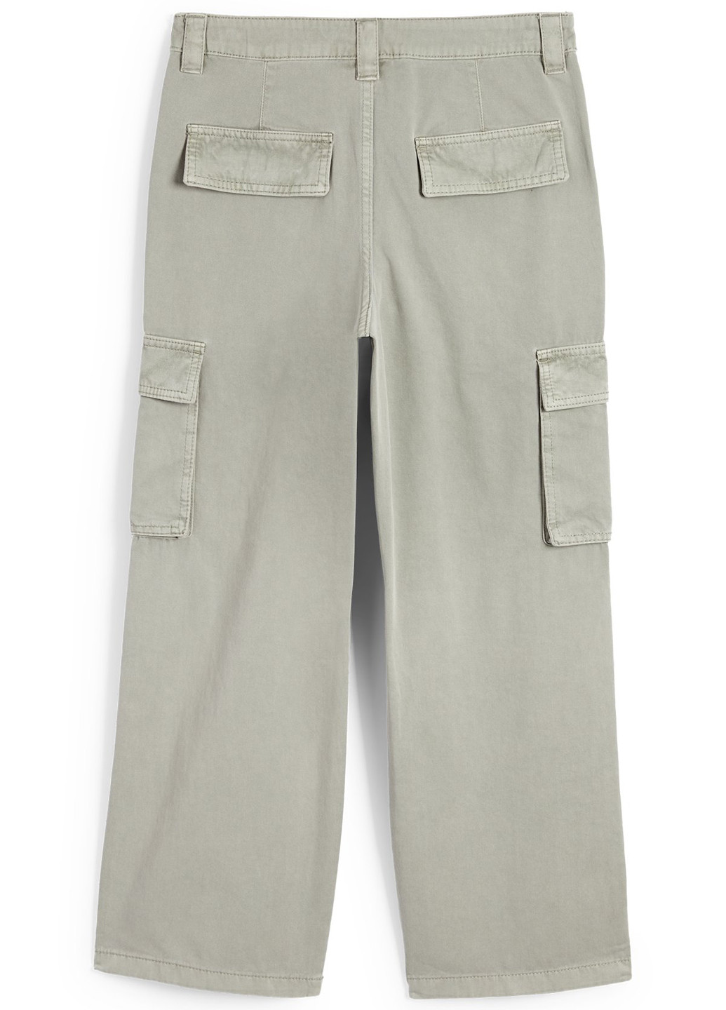 Серо-зеленые кэжуал демисезонные карго брюки C&A