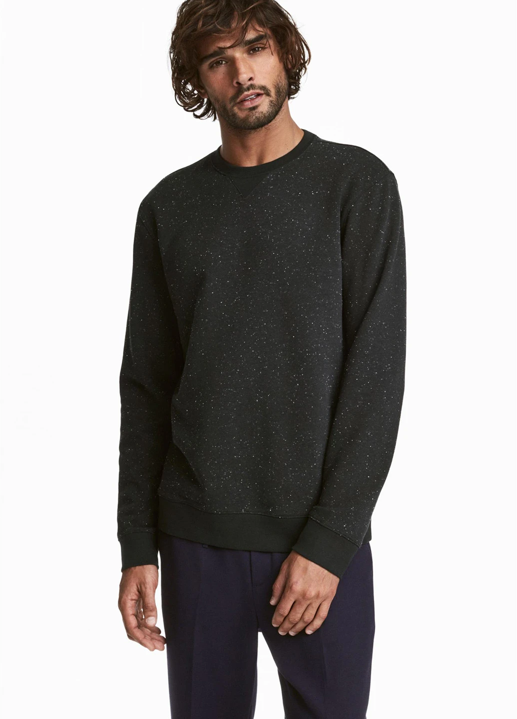 Черный свитшот H&M (180091980)