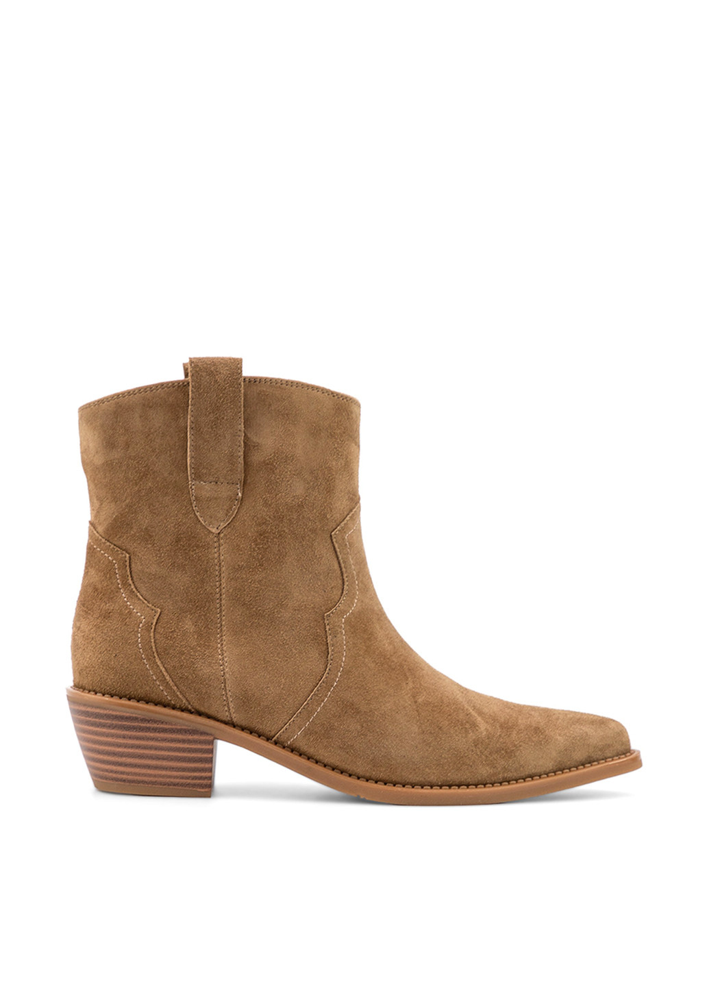 Осенние ботинки Respect без декора из натурального велюра