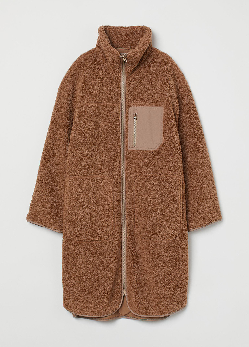 Коричневое демисезонное Куртка подовжена H&M
