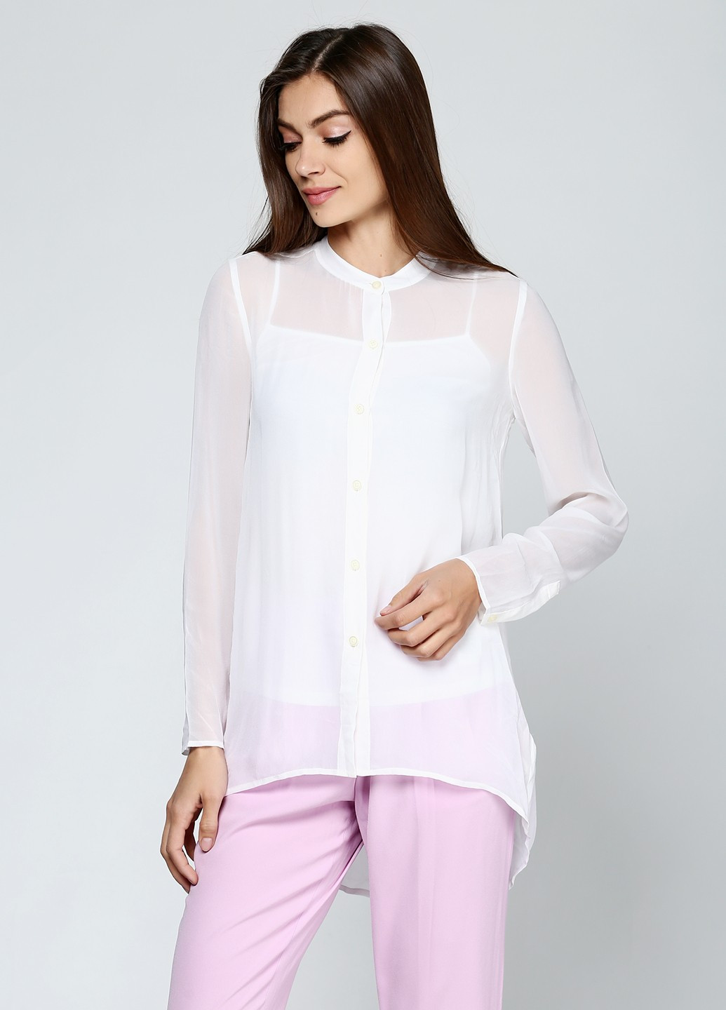 Белая демисезонная блуза DKNY