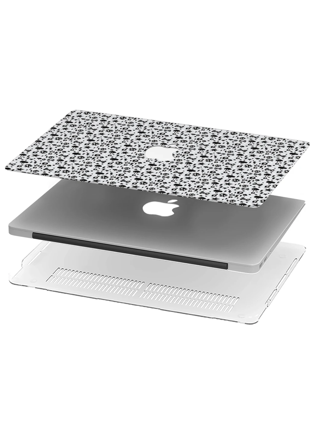 Чехол пластиковый для Apple MacBook Air 13 A1466 / A1369 Паттерн черепа (Skull pattern) (6351-2449) MobiPrint (218867488)