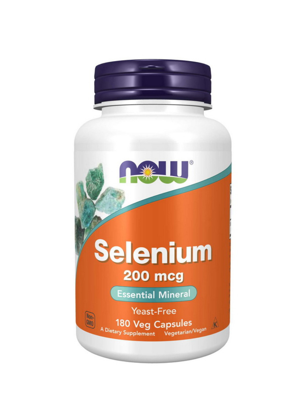 Селен для сердечно-сосудистой и иммунной систем Selenium 200mcg - 180 Vcaps Now Foods (251463035)