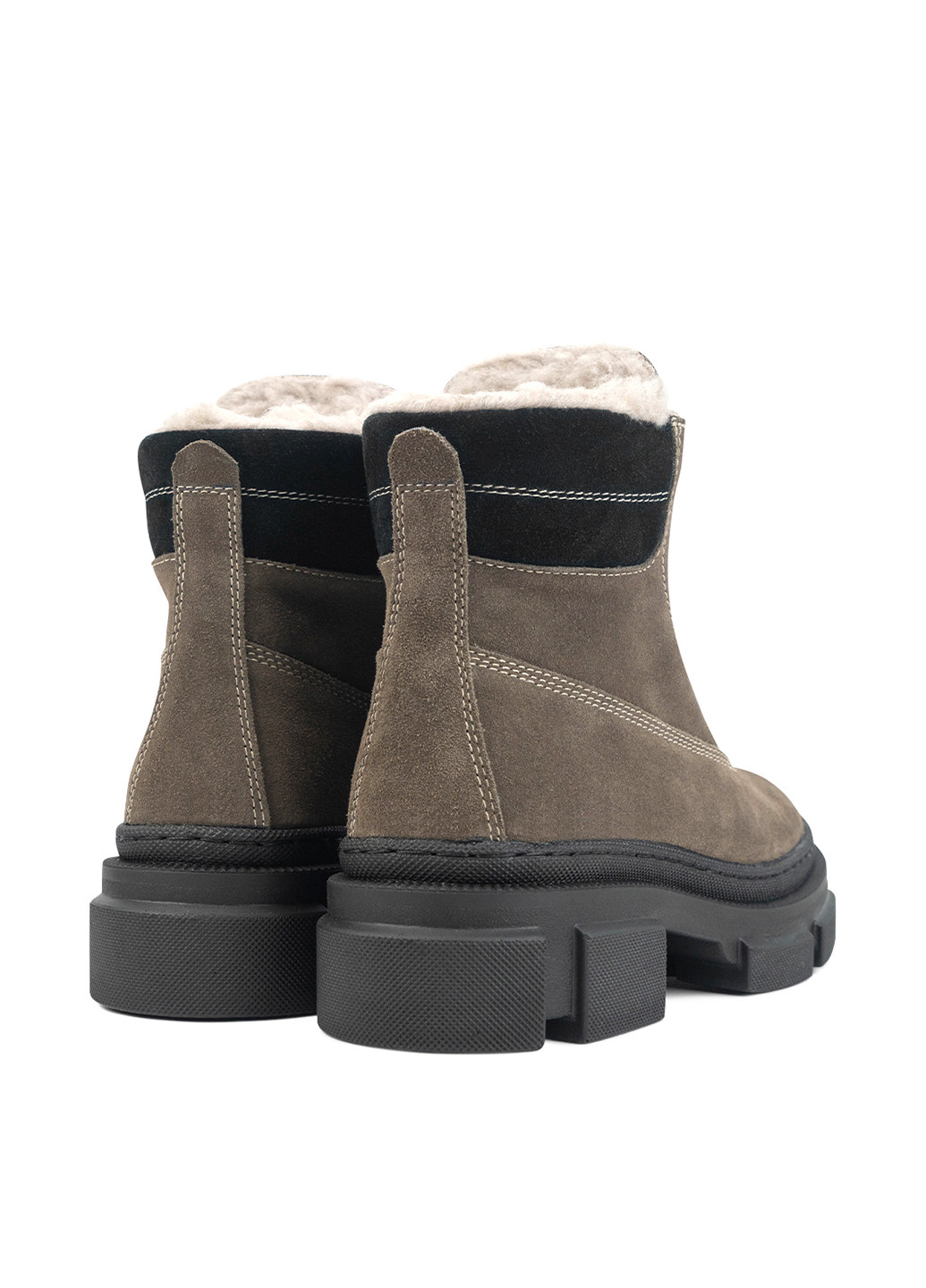 Зимние ботинки тимберленды Libero на тракторной подошве из натуральной замши