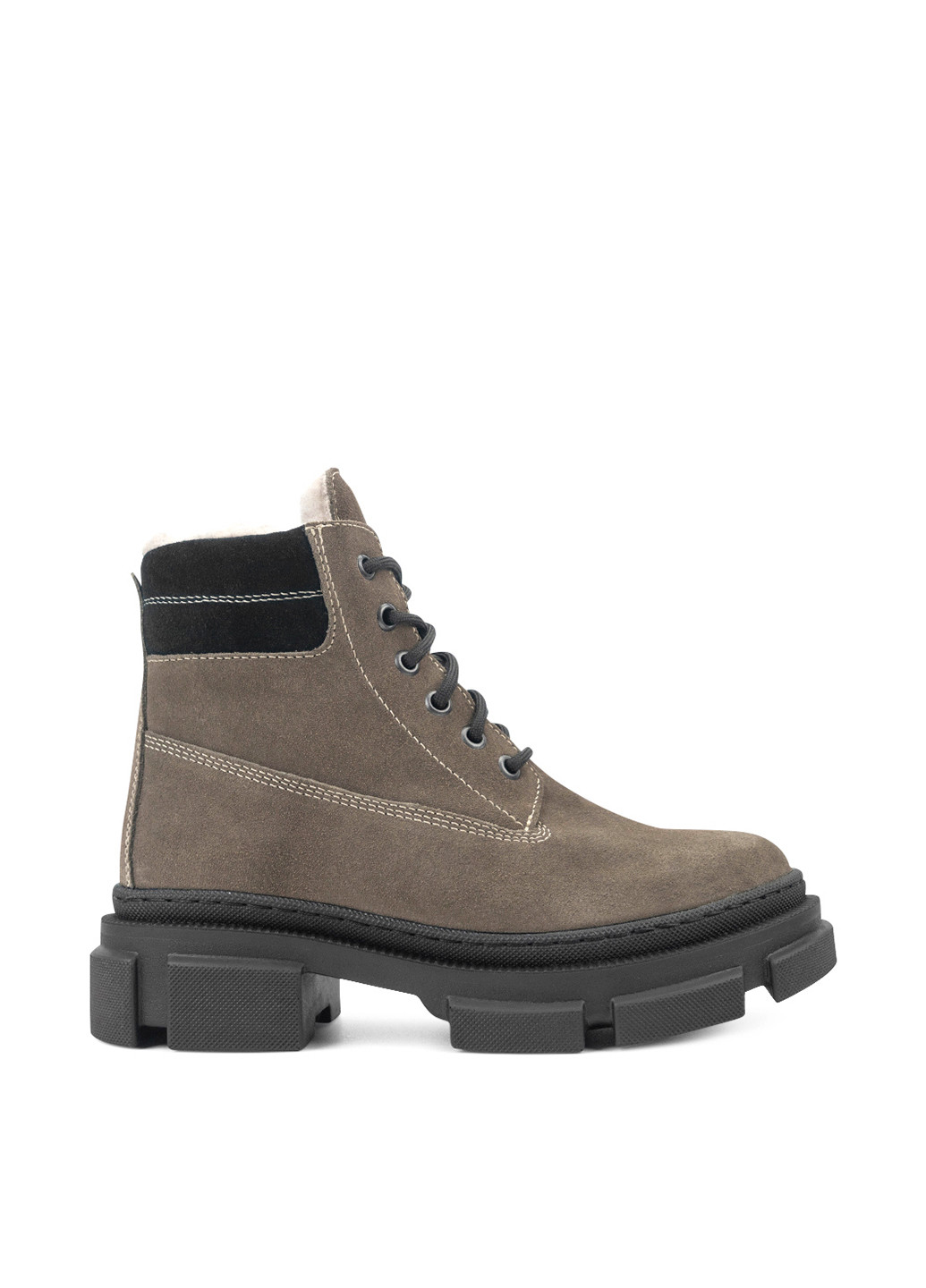 Зимние ботинки тимберленды Libero на тракторной подошве из натуральной замши