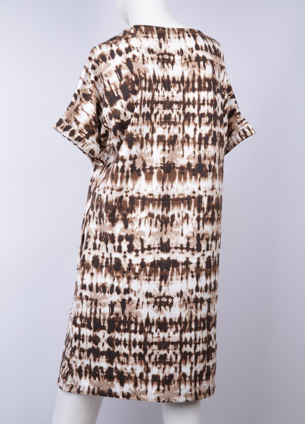 Бежевое кэжуал платье Signature с абстрактным узором