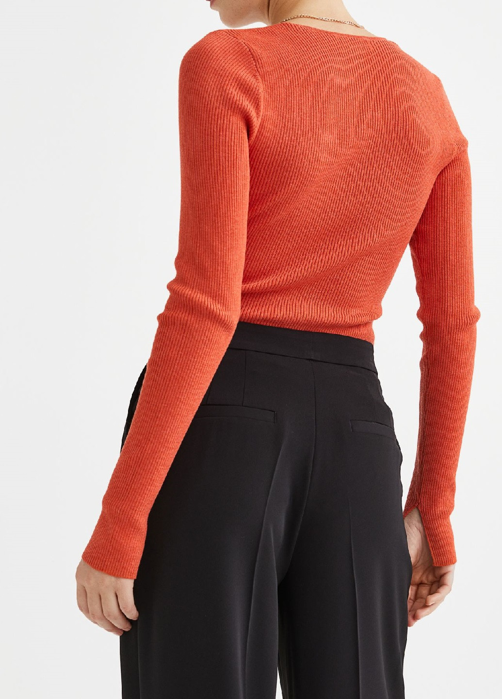 Помаранчевий демісезонний светр H&M
