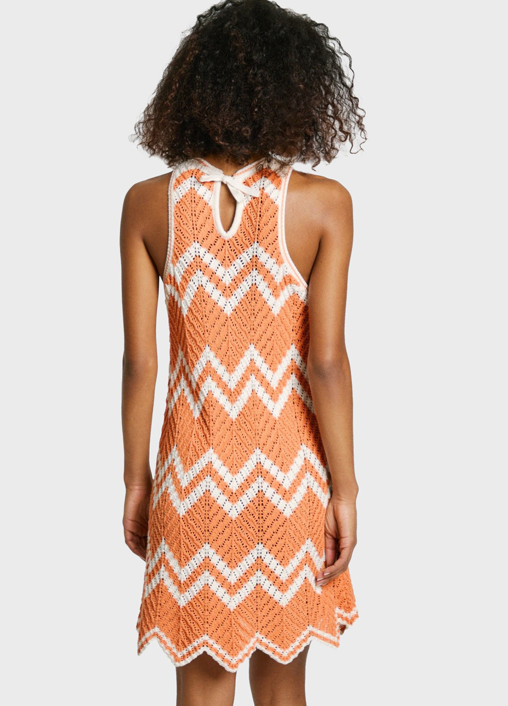 Помаранчева кежуал сукня а-силует Pepe Jeans в смужку