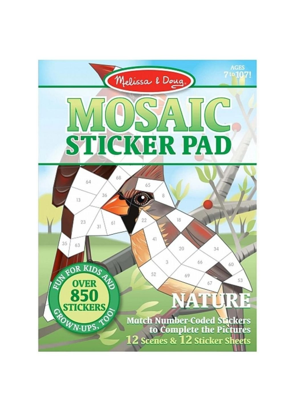 Набір для творчості Мозаїчні наклейки Природа (MD30162) Melissa&Doug (249608543)