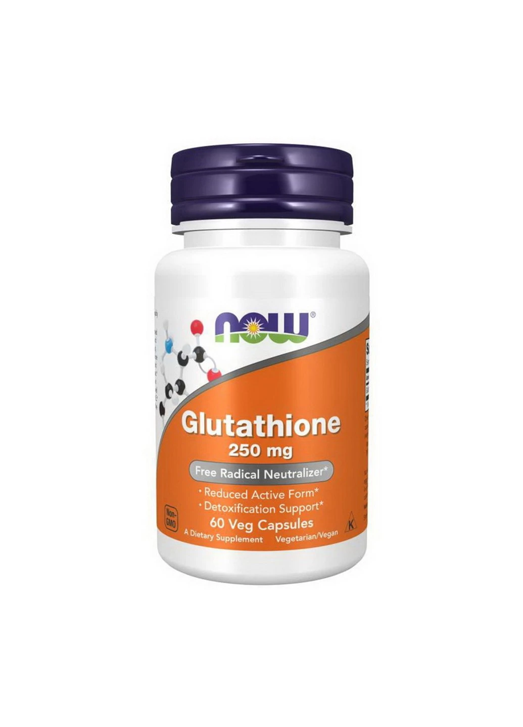 Глутатіон Glutathione 250 mg 60 капсул Now Foods (255408181)