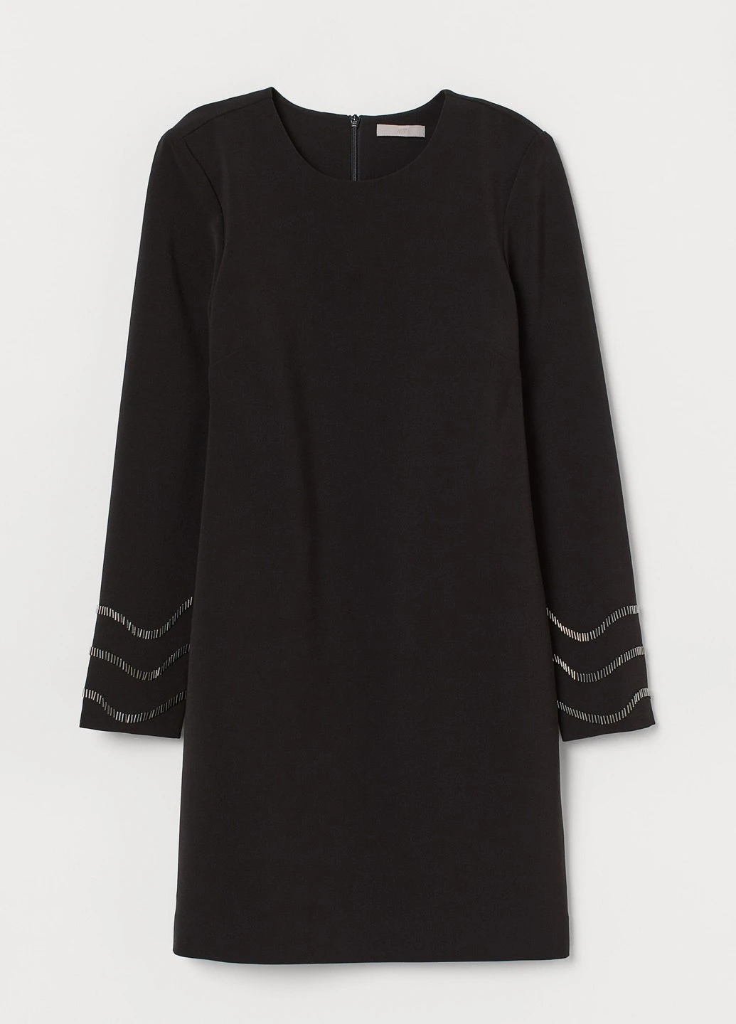 Черное деловое платье H&M однотонное