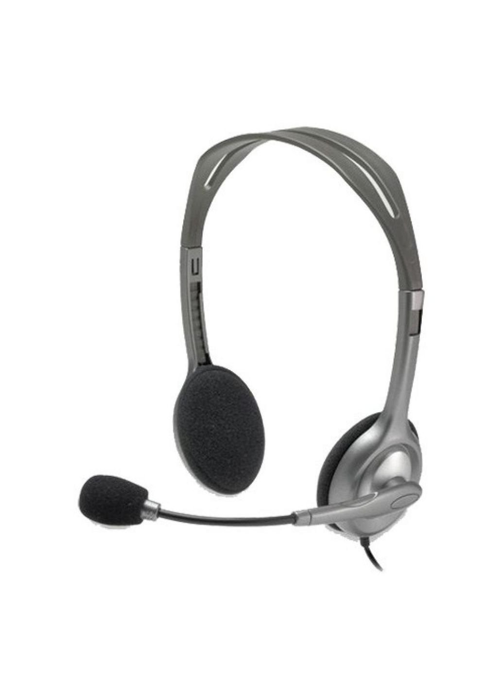 Наушники (981-000271) Logitech h110 stereo headset with 2*3pin jacks (250310090)