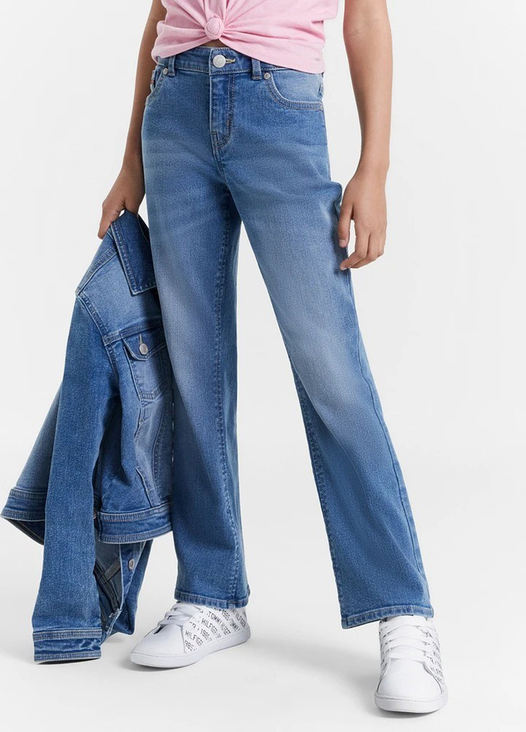 Синие демисезонные прямые джинсы Tommy Hilfiger